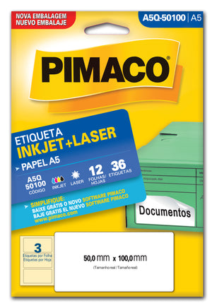 Etiquetas Adhesivas para impresión Pimaco A5Q-50100