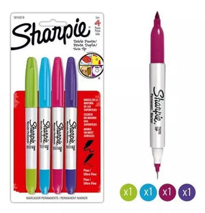 Juego Marcadores Sharpie X4 Doble Punta