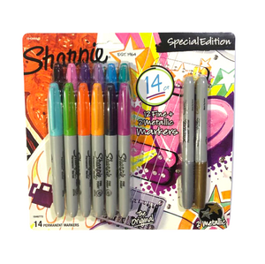 Jgo Marcadores Sharpie X14 Punta Fina (12+2 metal)