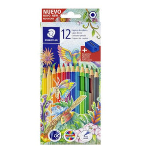 Lápices de colores Staedtler X12 + Sacapuntas