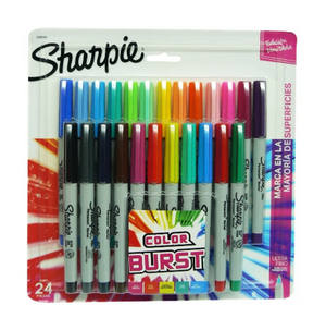 Juego Marcadores Ultrafinos Sharpie X24 Color Burst