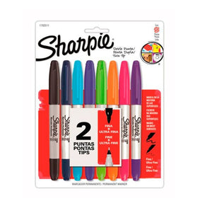 Juego Marcadores Sharpie X8 Doble Punta