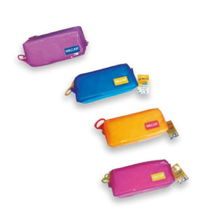 Estuche escolar fosforescente c/cierre grueso Milcar