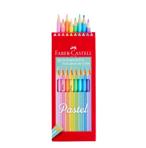 Colores Triangular Pastel X10 Faber Castell