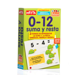 Tarjetas Educativas Suma Resta (78 Tarjetas) Metta