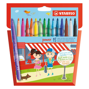 Marcador Escolar Stabilo Power Est./15 colores 280/15
