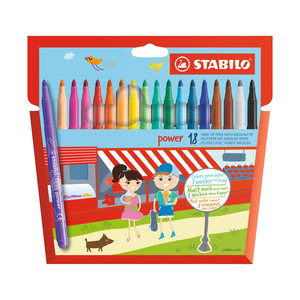 Marcador Escolar Stabilo Power Est./18 colores 280/18