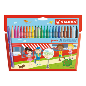 Marcador Escolar Stabilo Power Est./24 colores 280/24
