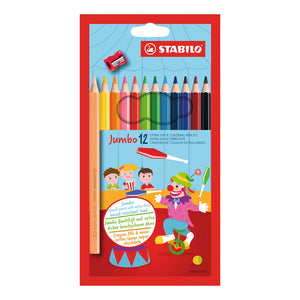 Lapices de Color Stabilo Swans Jumbo Est./12 colores Cja./carton 1877J