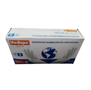 Guantes de Látex x100 unidades Medispo