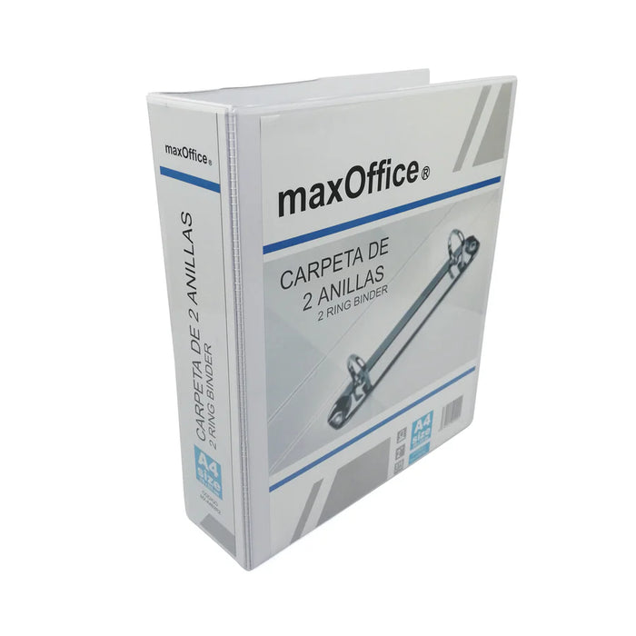 Carpeta Blanca A4 2 anillas Max office 2"