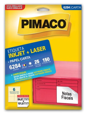 Etiquetas Adhesivas para impresión Pimaco Carta 6284