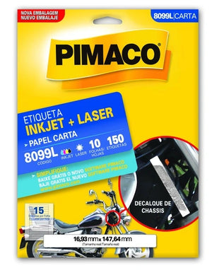 Etiquetas Adhesivas para impresión Pimaco Carta 8099L