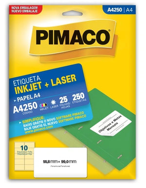 Etiquetas Adhesivas para impresión Pimaco A4250 A4