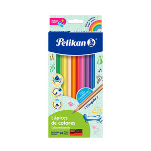 Colores Triangulares x24 Pelikan + Tajador