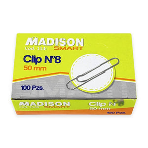 Clip Metálico Nº8 de 50MM (X100U) Madison