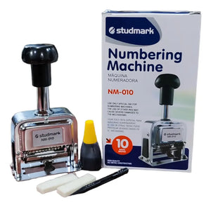 Foliador Automático Metálico 10 Digitos Studmark