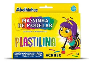 Plastilina/Masa de Moldear de 12 Colores Soft Acrilex