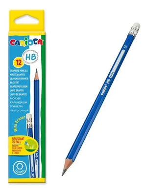 Lápiz Negro HB con borrador Carioca