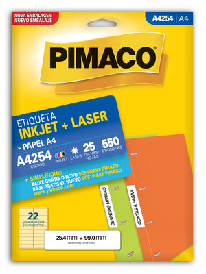Etiquetas Adhesivas para impresión Pimaco A4254 A4