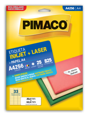 Etiquetas Adhesivas para impresión Pimaco A4256 A4
