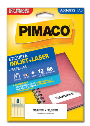 Etiquetas Adhesivas para impresión Pimaco A5Q-3272