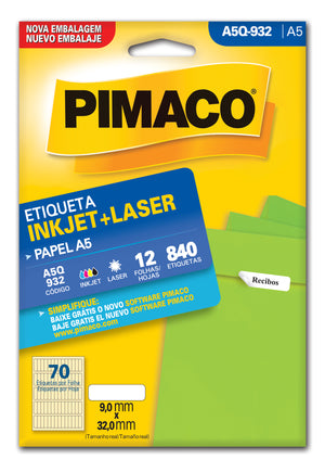 Etiquetas Adhesivas para impresión Pimaco A5Q-932
