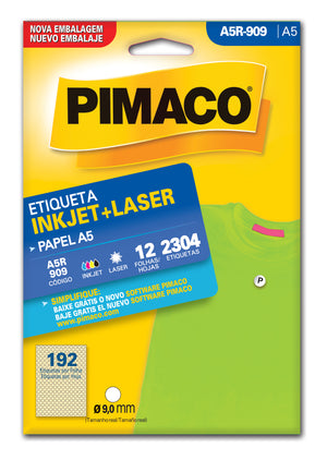 Etiquetas Adhesivas para impresión Pimaco A5R-909