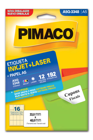 Etiquetas Adhesivas para impresión Pimaco A5Q-3348