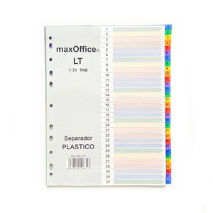 Separadores carta x31 Divisiones