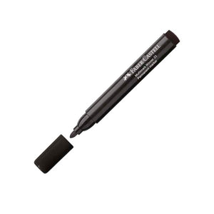 Marcador Permanente Faber Castell  Negro Punta Redonda