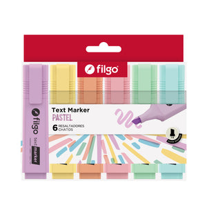 Resaltador Pastel (Pack 6 piezas) Filgo