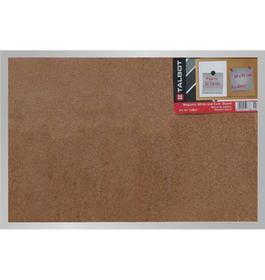 Pizarra de Corcho 60 cm x 90 cm Talbot Marco de Aluminio