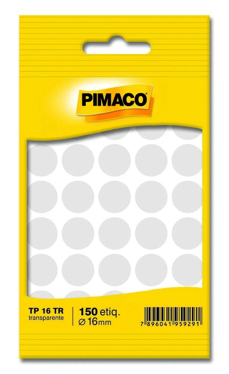 Etiquetas Adhesivas Transparente Pimaco TP 16TR