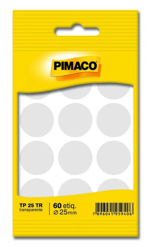 Etiquetas Adhesivas Transparente Pimaco TP 25TR