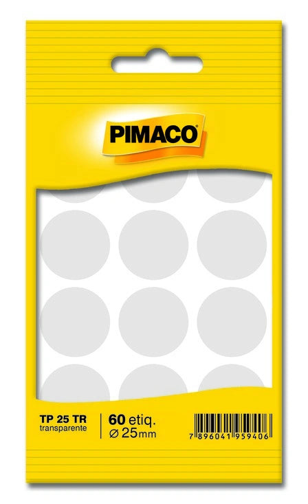 Etiquetas Adhesivas Transparente Pimaco TP 25TR