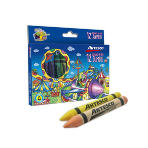 Crayones Jumbo Artesco x12 colores