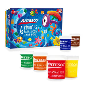 Pintura para dedos Artesco x 6 colores