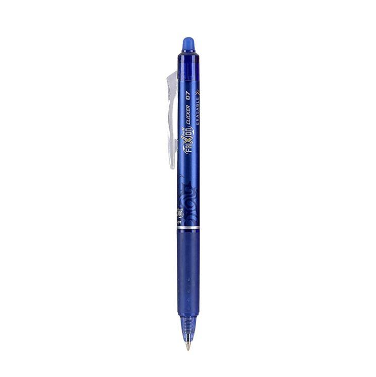 Pilot Frixion Ball - Bolígrafo de tinta de gel borrable, punta redonda de  0,7 mm, con grip, color azul