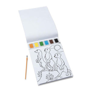 Libro de colorear: Safari (Pintura Al Agua)