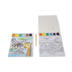 Libro de colorear: Safari (Pintura Al Agua)
