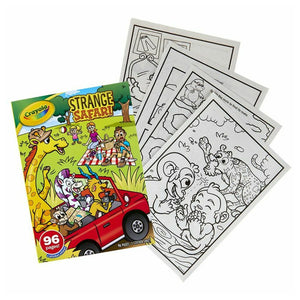 Libro de Colorear:Strange Safari  con Sticker Crayola