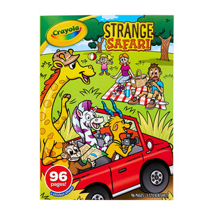 Libro de Colorear:Strange Safari  con Sticker Crayola