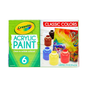 Pintura Acrílica Lavable 6 Colores 59Ml