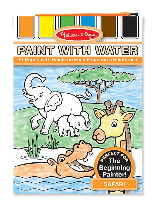 Libro de colorear: Safari (Pintura Al Agua)