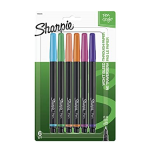 Micropen Sharpie x6 New Color 0.8mm