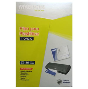 Lamina para Plastificar Tamaño Oficio