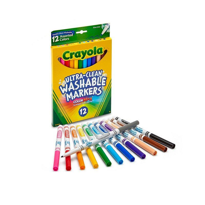 Caja de 12 Marcadores Lavables Trazo Fino Crayola