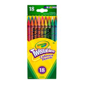 Caja de 18 Lapices de Colores (Punta Giratoria  )  Crayola