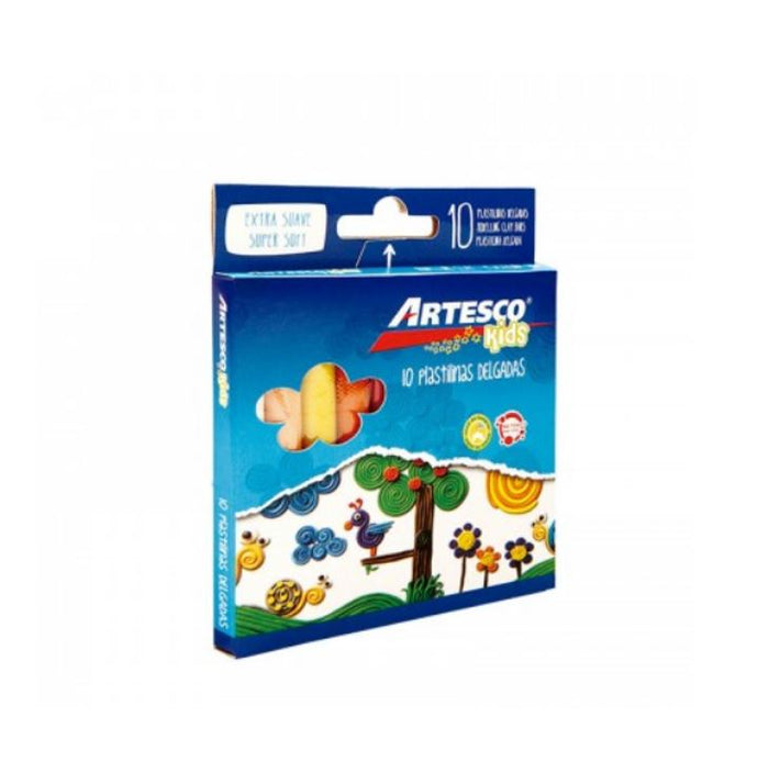 Plastilina Delgada X 10 Artesco